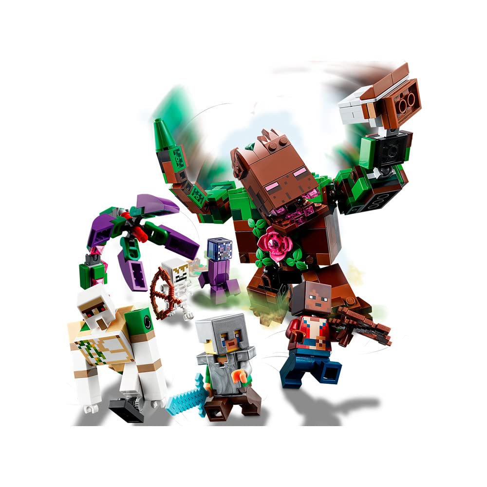 LEGO Minecraft The Jungle Abomination 21176 Building Kit Playset – 489 Pieces | Minecraft Dungeons Toy for Kids