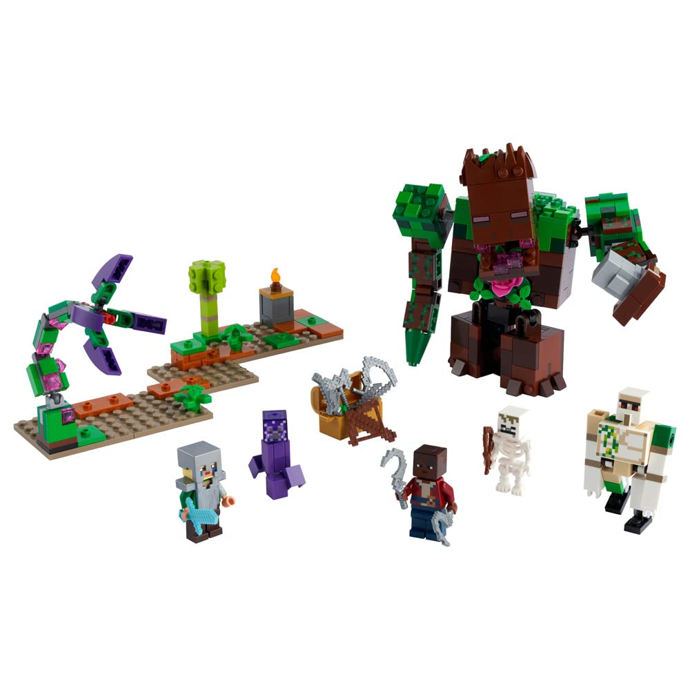 LEGO Minecraft The Jungle Abomination 21176 Building Kit Playset – 489 Pieces | Minecraft Dungeons Toy for Kids