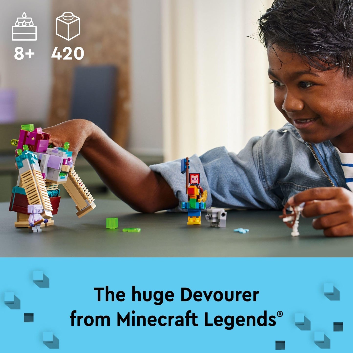 LEGO Minecraft Legends The Devourer Showdown 21257 – Build, Battle & Play