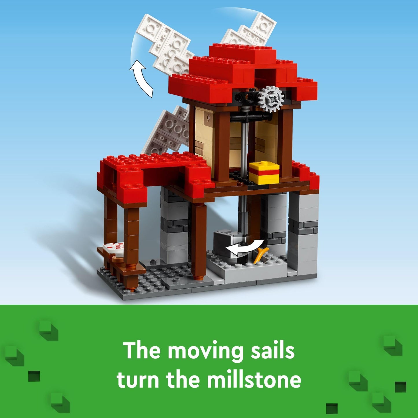 LEGO Minecraft The Windmill Farm (21262) – 462 Pieces, 3 Minifigures, Ages 8+