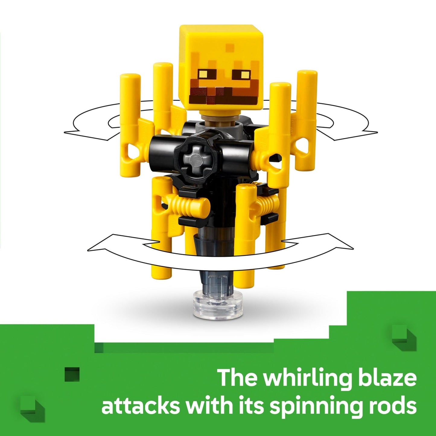 LEGO Minecraft The Nether Lava Battle (21266) – Alex, Wither Skeleton, Blaze & Strider | 6+