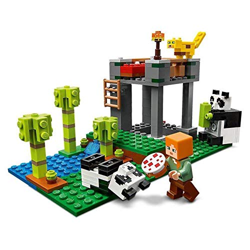 LEGO Minecraft Panda Nursery 21158 – 204-Piece Set with Baby Pandas for Creative Play