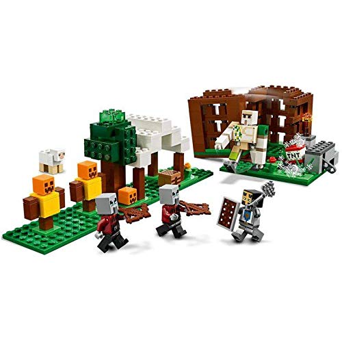 LEGO Minecraft The Pillager Outpost 21159 – Action-Packed Playset for Kids (303 Pieces)