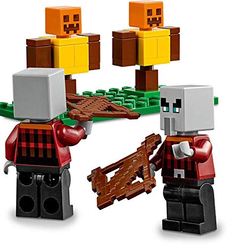 LEGO Minecraft The Pillager Outpost 21159 – Action-Packed Playset for Kids (303 Pieces)