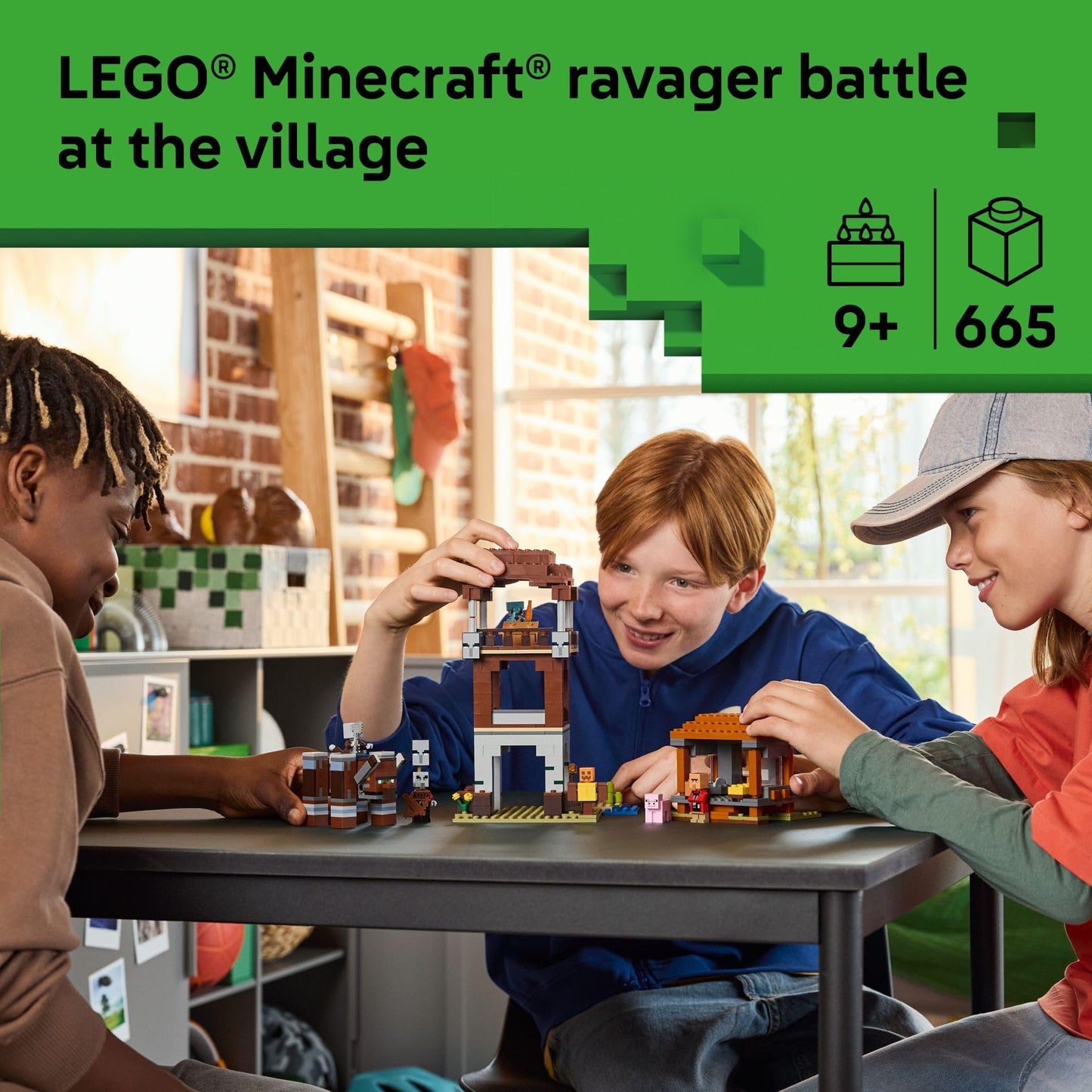 LEGO Minecraft Pillager Outpost & Ravager (21278) – 665-Piece Building Set