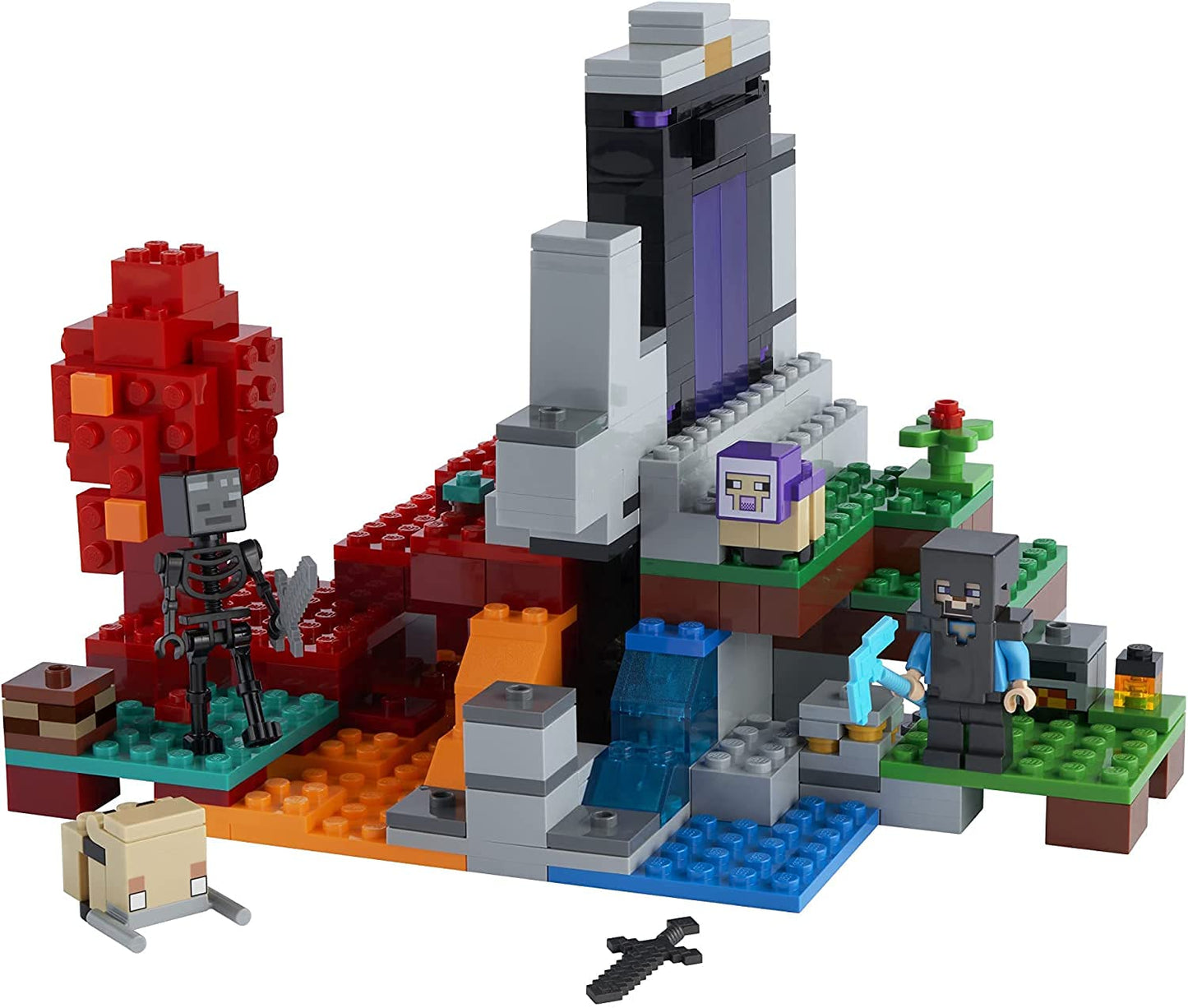 LEGO Minecraft The Ruined Portal 21172 – Steve & Wither Skeleton Figures
