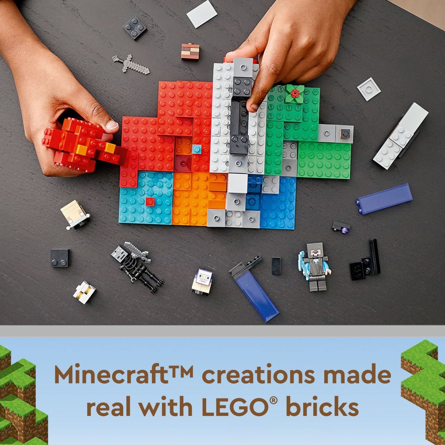 LEGO Minecraft The Ruined Portal 21172 – Steve & Wither Skeleton Figures