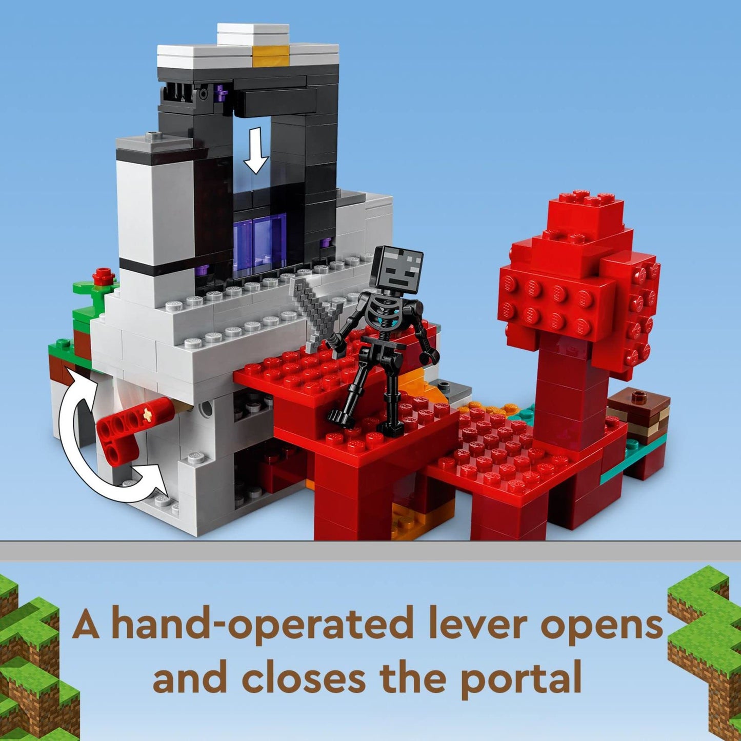 LEGO Minecraft The Ruined Portal 21172 – Steve & Wither Skeleton Figures