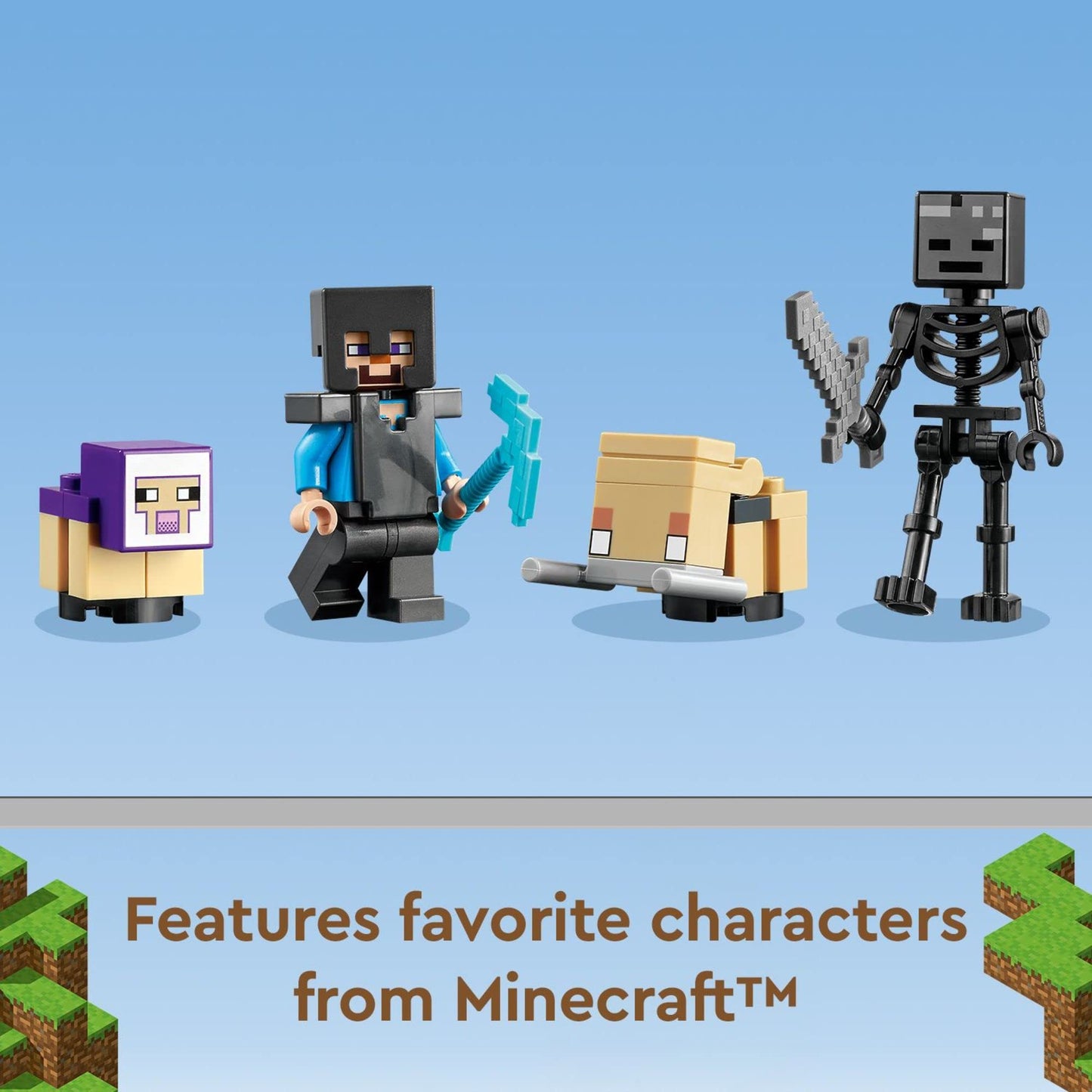 LEGO Minecraft The Ruined Portal 21172 – Steve & Wither Skeleton Figures