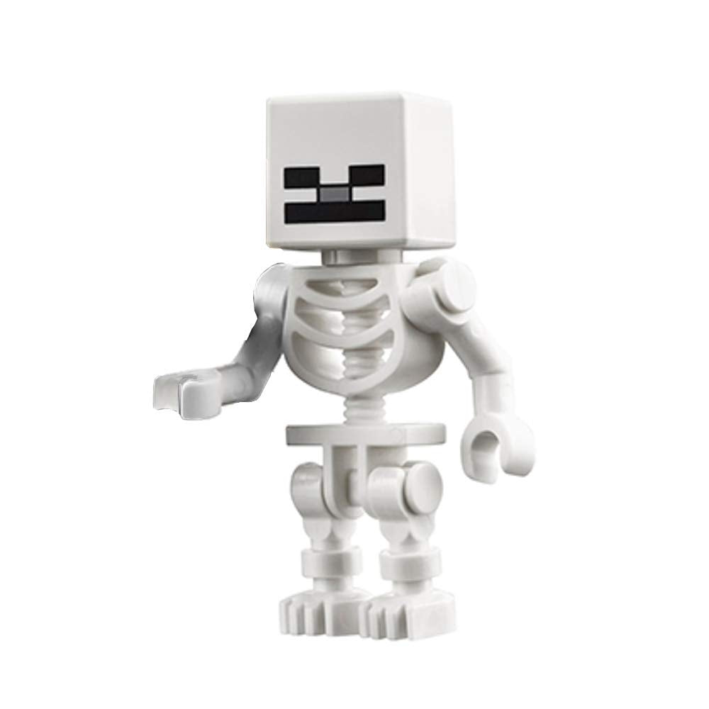 LEGO Minecraft Skeleton Minifigure – Loose Pieces, Authentic LEGO Parts