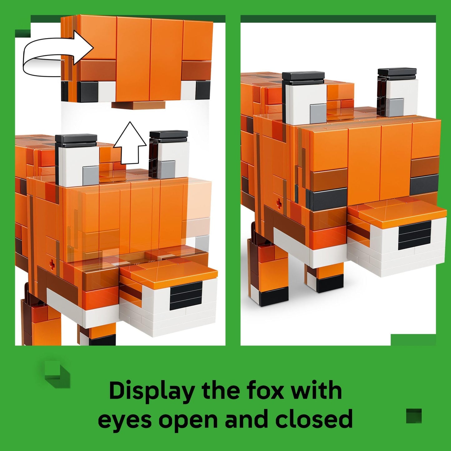 LEGO Minecraft The Fox (21588) – Poseable Building Toy for Kids 10+ | Play, Display, Decor