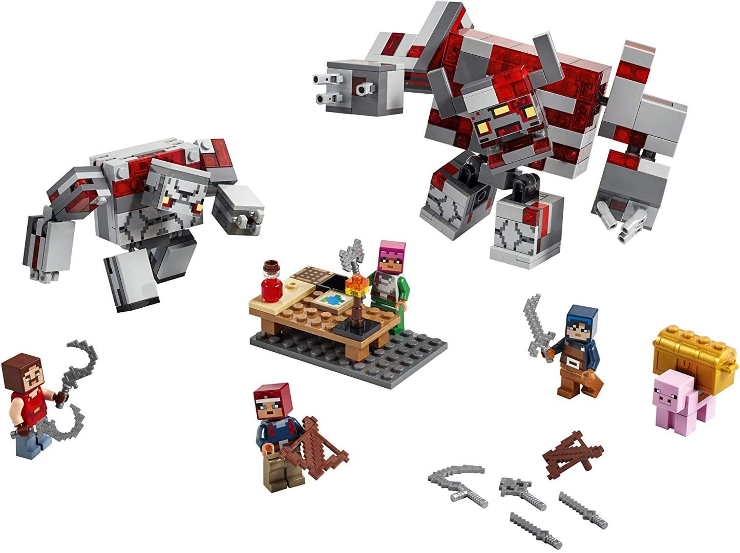 LEGO Minecraft The Redstone Battle 21163 – Action-Packed Dungeons Set for Kids 8+ | 504 Pieces