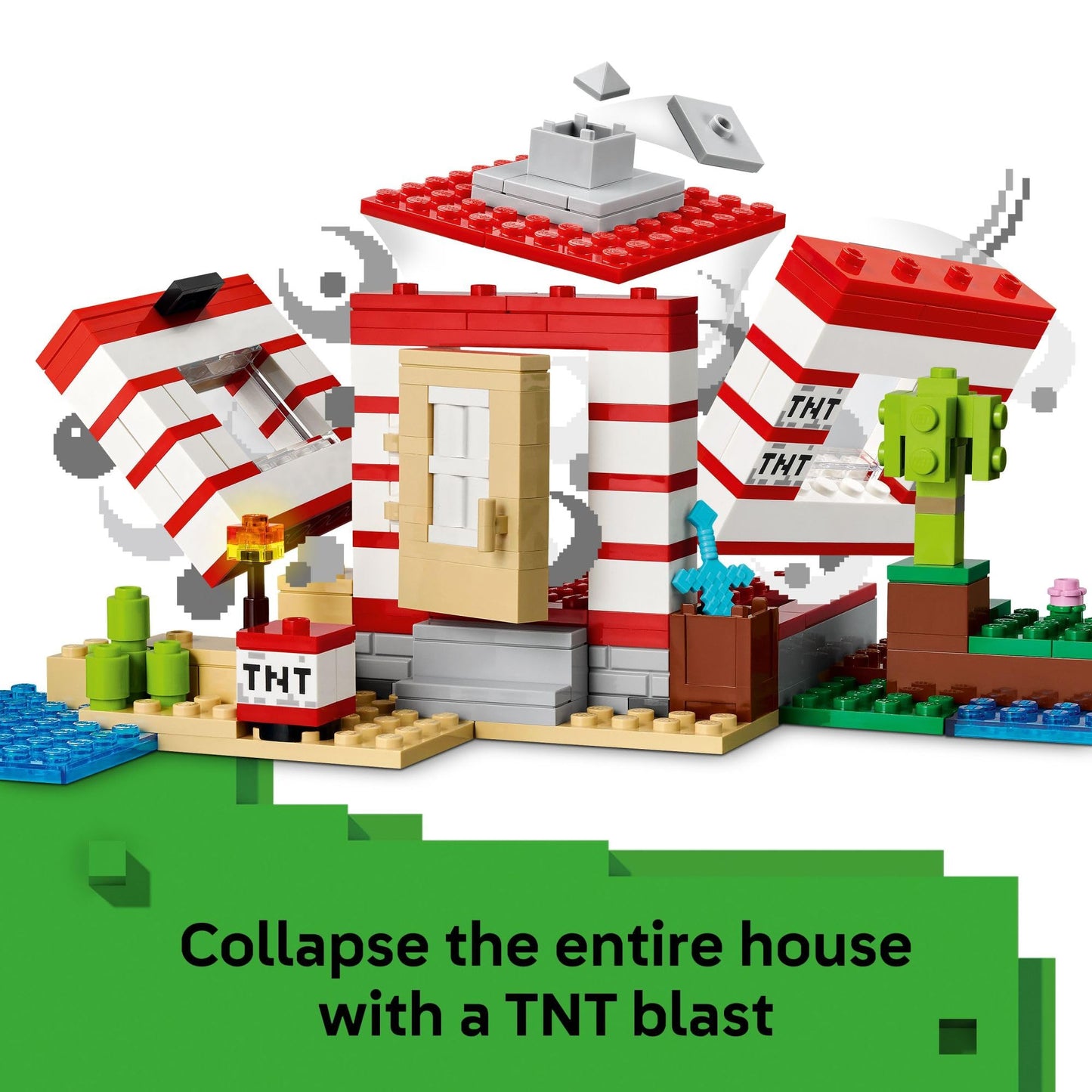 LEGO Minecraft TNT Jungle House 21275 – Explosive Build & Rebuild Fun for Kids 8+