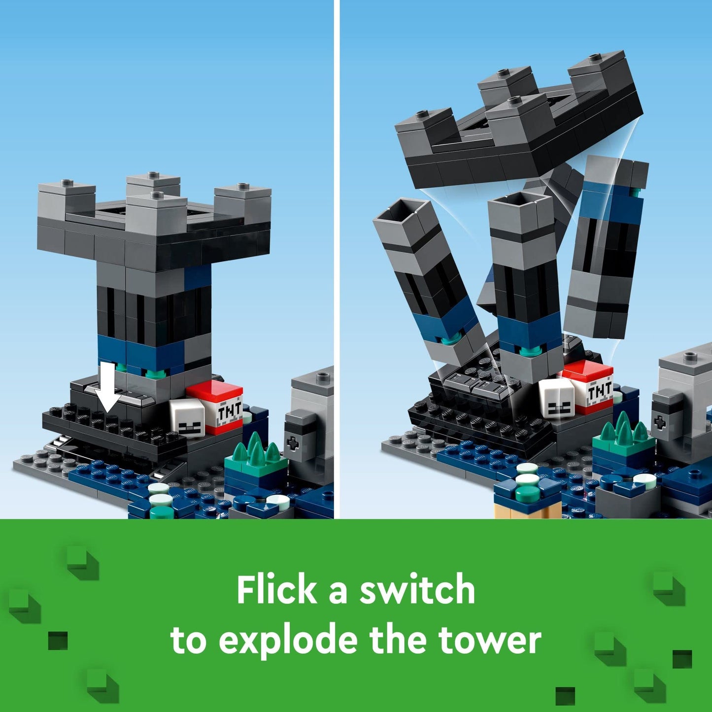 LEGO Minecraft The Deep Dark Battle Set 21246 – Ancient City, Warden & Tower Explosion