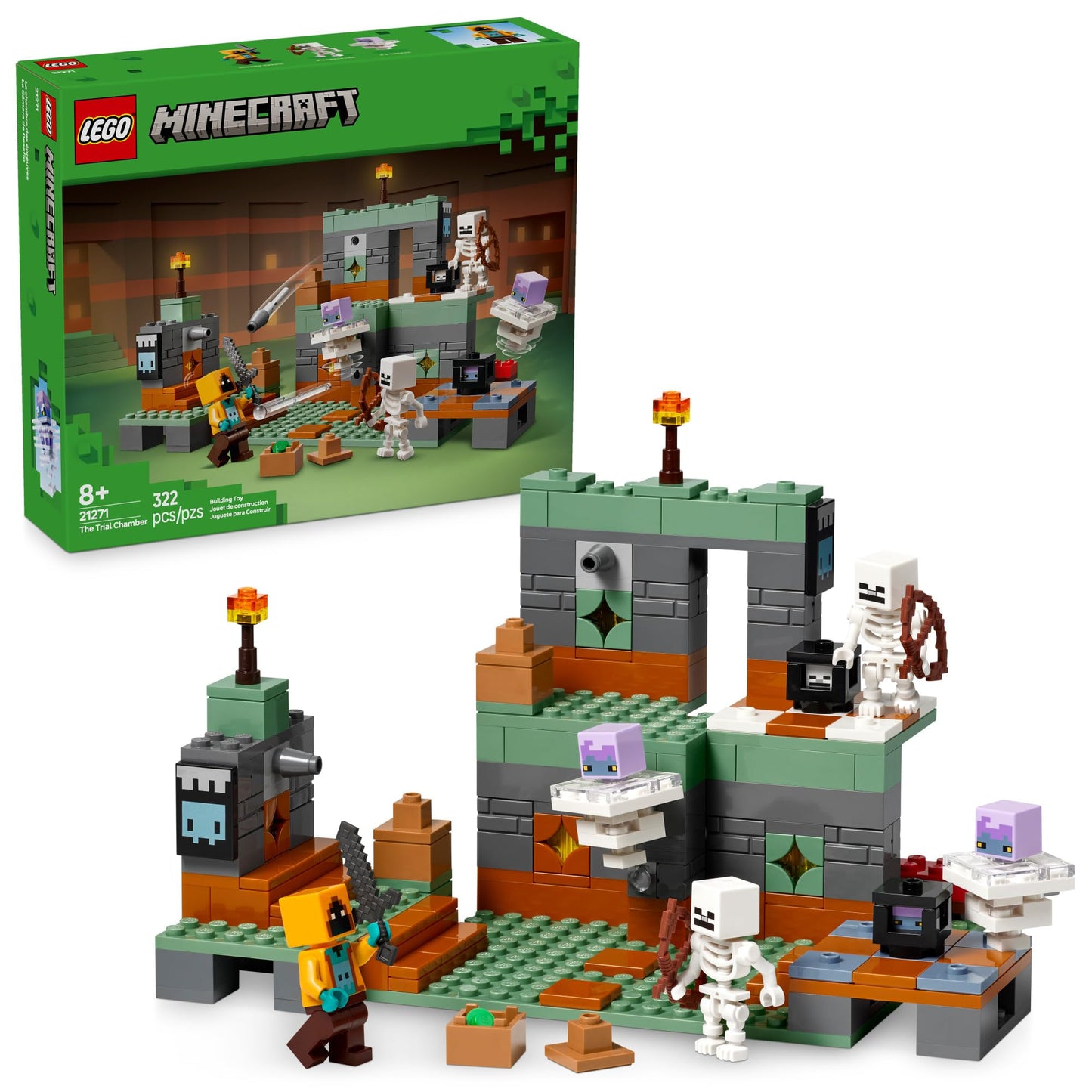LEGO Minecraft The Trial Chamber 21271 – 322-Piece Building Toy
