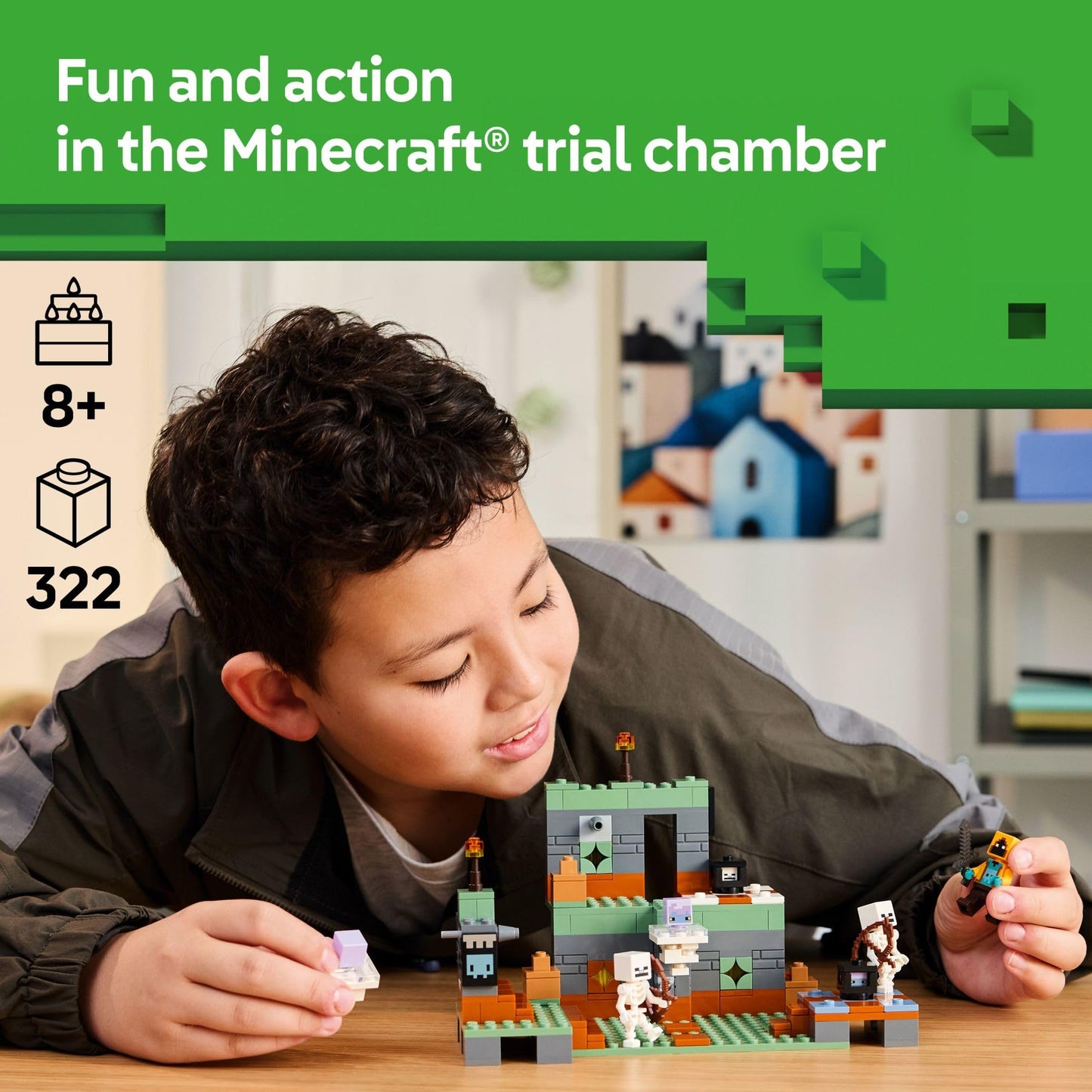 LEGO Minecraft The Trial Chamber 21271 – 322-Piece Building Toy