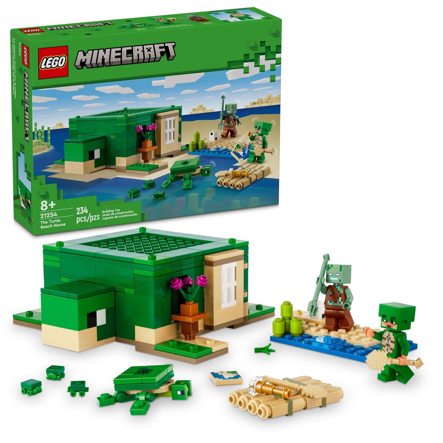 LEGO Minecraft Turtle Beach House 21254 – Creative Build & Play