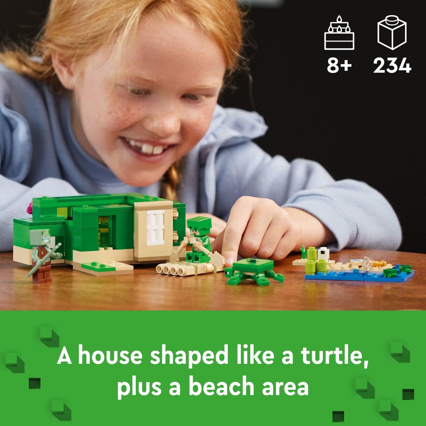 LEGO Minecraft Turtle Beach House 21254 – Creative Build & Play