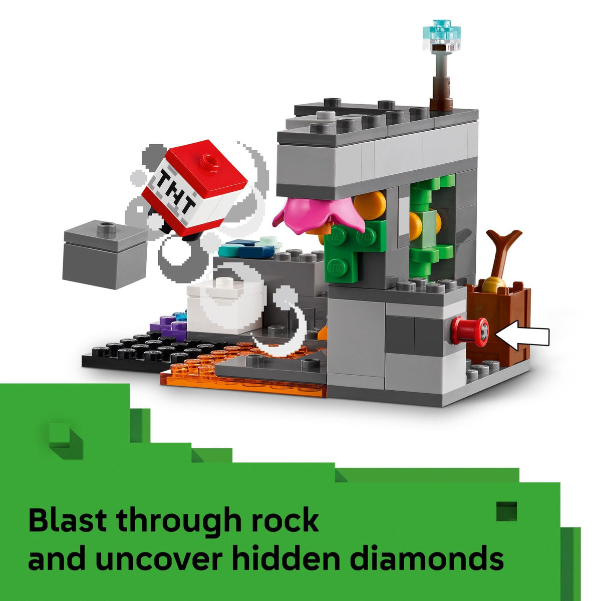 LEGO Minecraft The Warden Encounter 21274 - 238-Piece Cave Adventure for Ages 7+