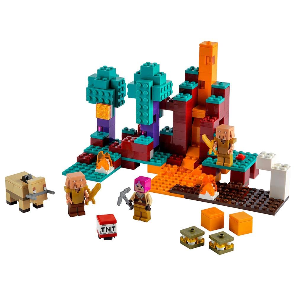 LEGO Minecraft The Warped Forest 21168 – Creative Nether Adventure Set