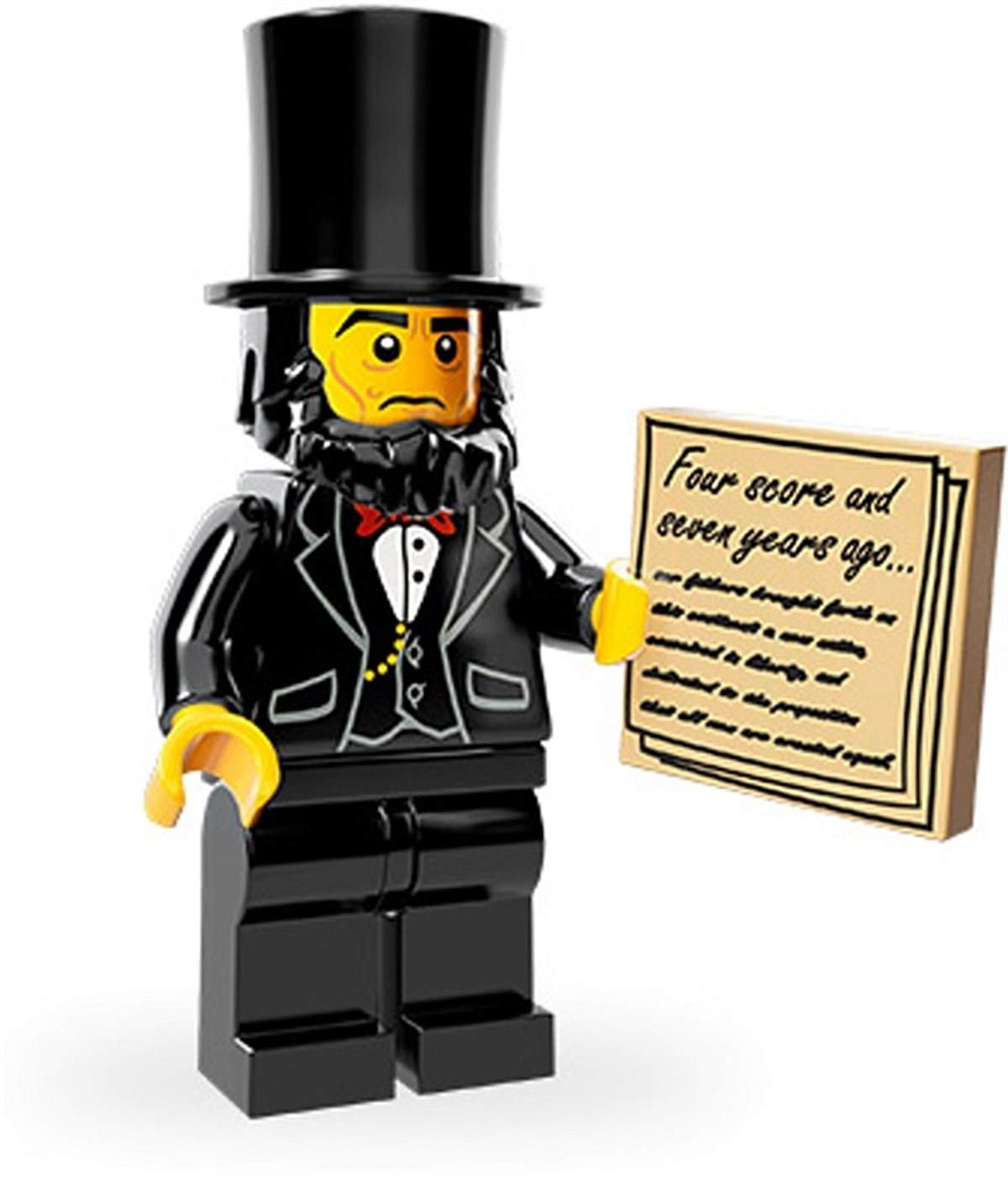 LEGO Minifigure Collection: LEGO Movie Series Abraham Lincoln – Loose Figure with Display Base