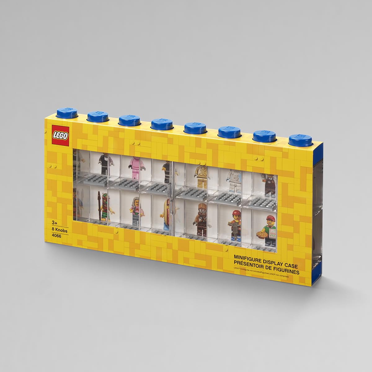 LEGO Minifigure Display Case 16 (3-Pack) – Bright Blue Storage & Display