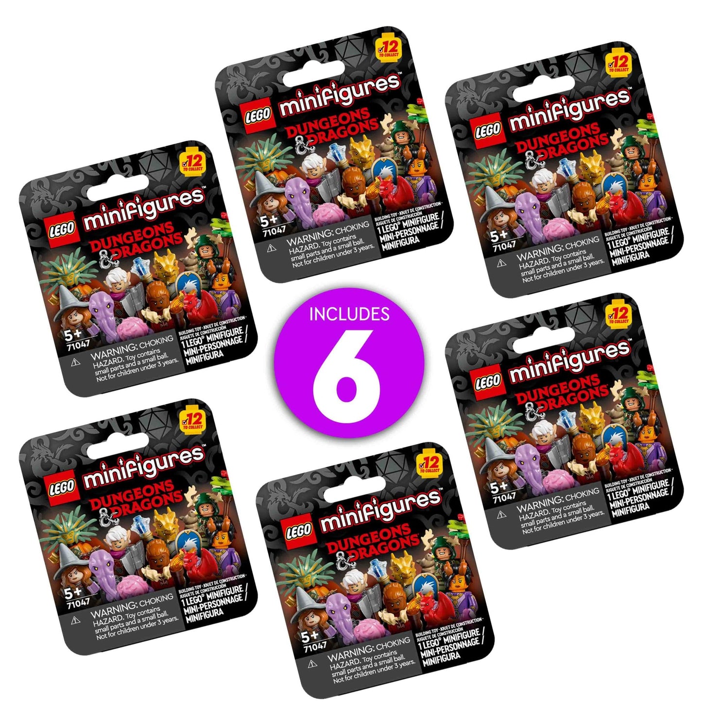 LEGO Minifigures Dungeons & Dragons 6 Pack (66765) – Collectible Figures for Kids & Adults