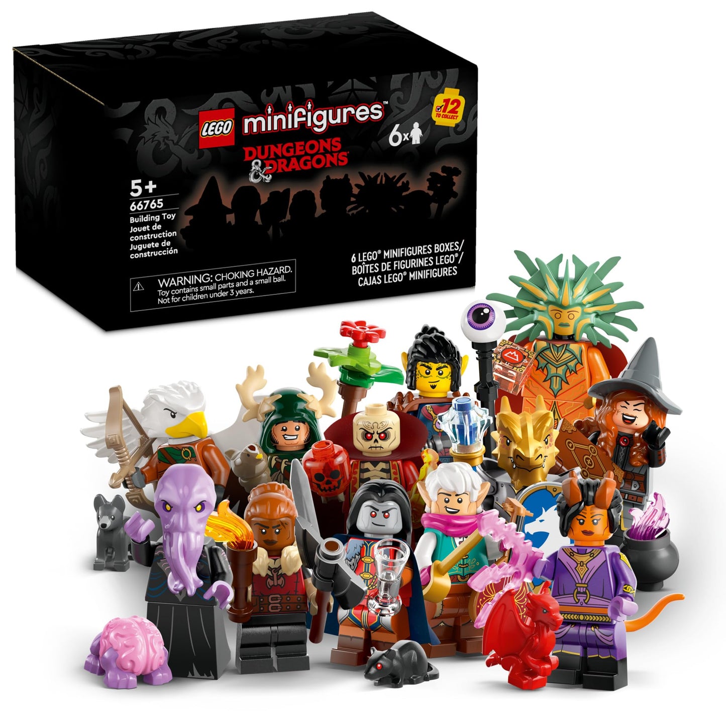 LEGO Minifigures Dungeons & Dragons 6 Pack (66765) – Collectible Figures for Kids & Adults