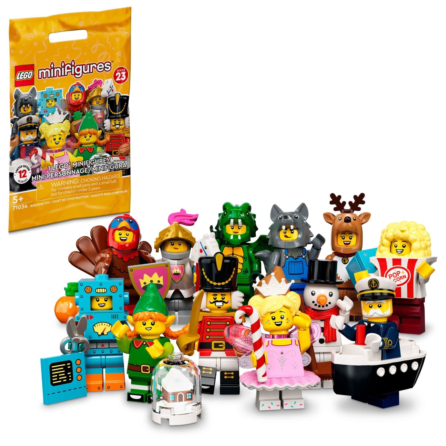LEGO Minifigures Series 23 (71034) Blind Bags – 12 Collectible Characters for Kids 5+