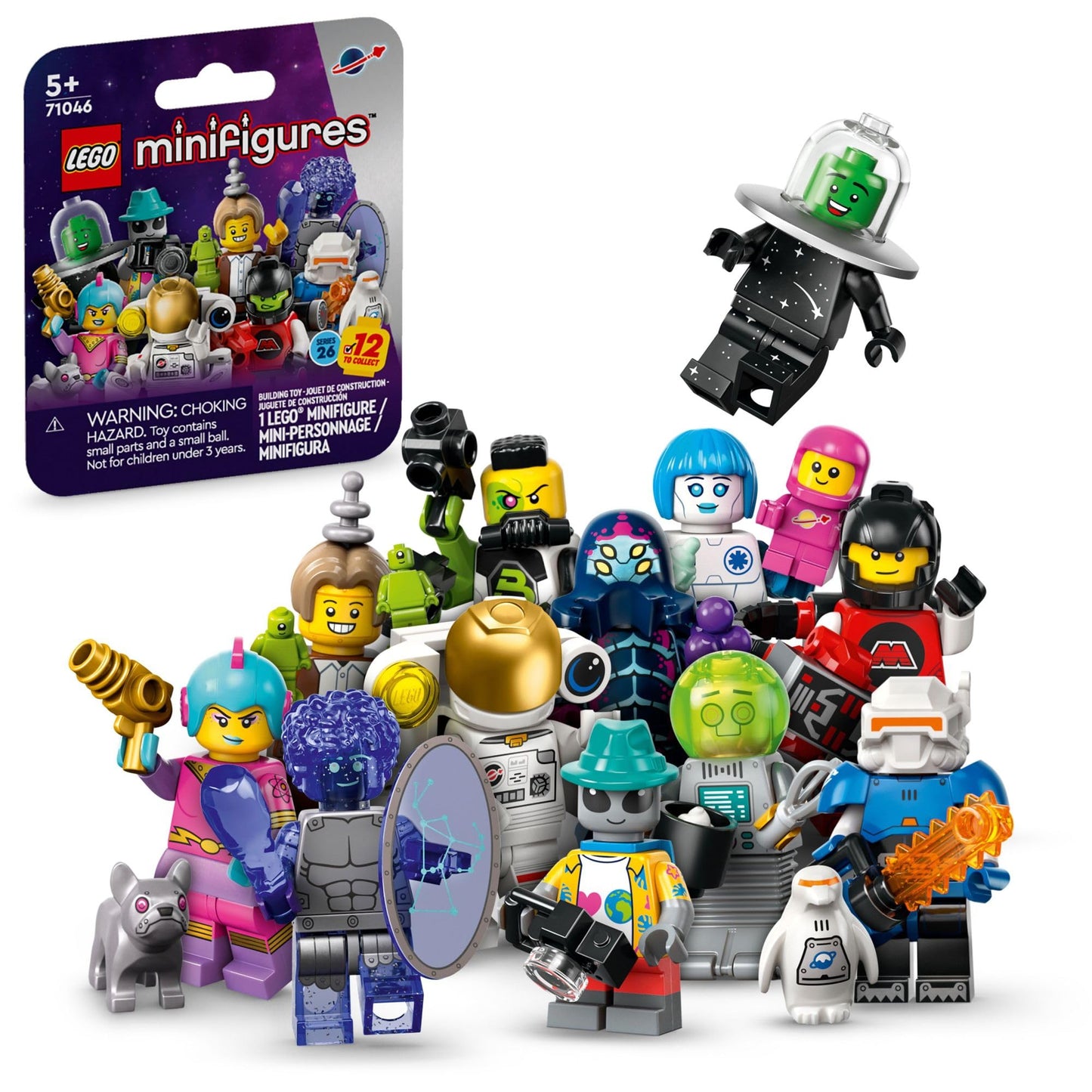 LEGO Minifigures Series 26 Space 71046 – Collectible Space Figures for Creative Play