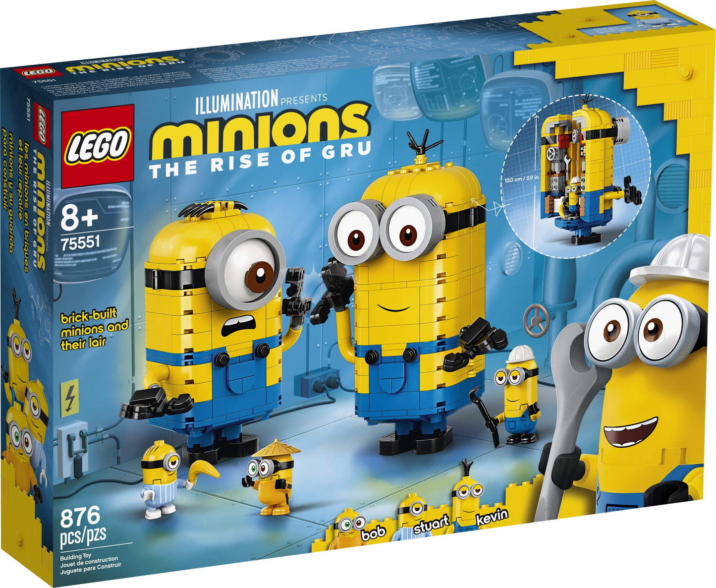 LEGO Minions: Brick-Built Minions & Lair (75551) – 876 Pieces