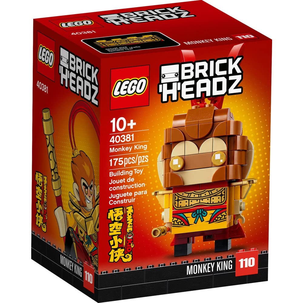LEGO BrickHeadz Monkey King Set (40381) – Monkie Kid Collectible Figure