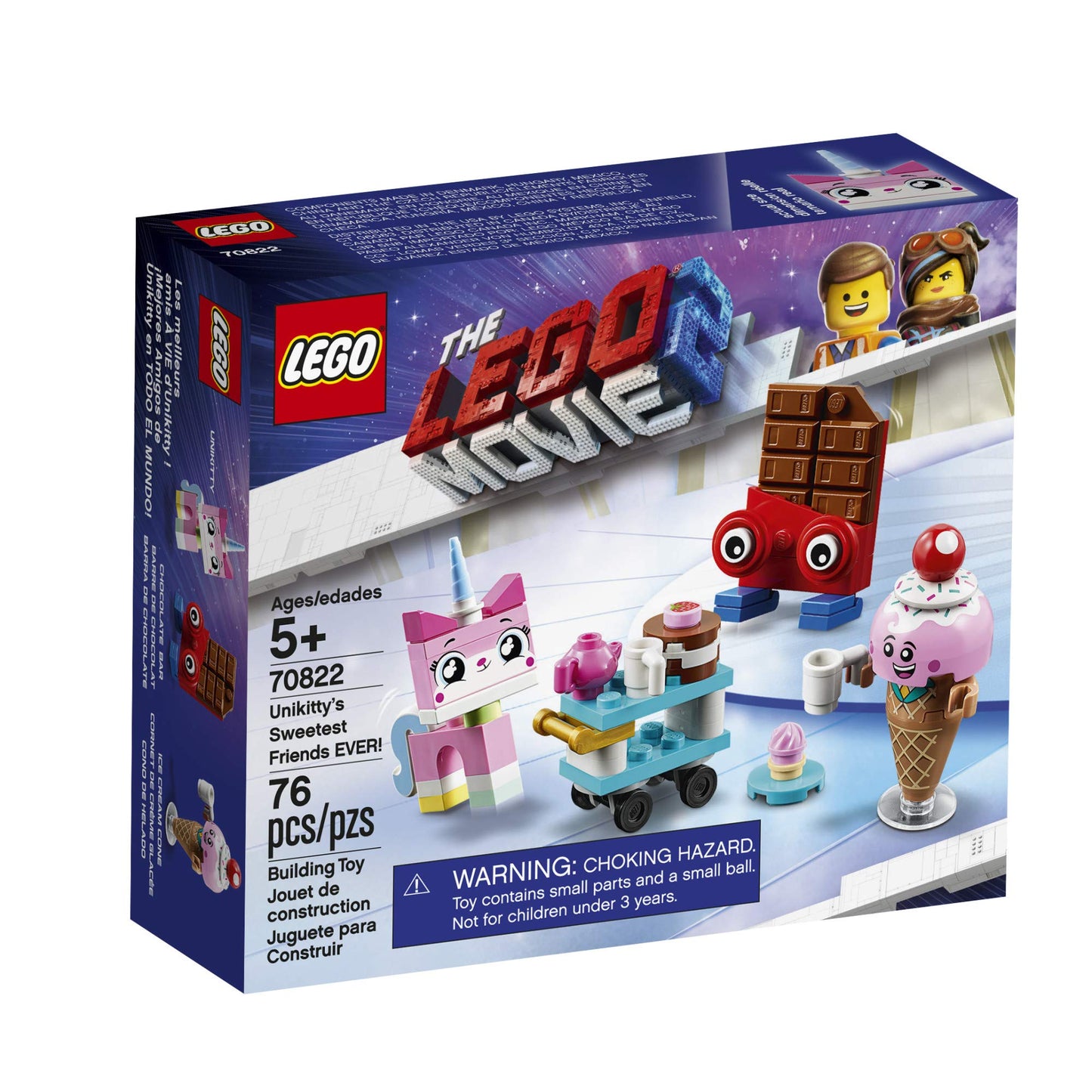LEGO THE LEGO MOVIE 2 Unikitty’s Sweetest Friends EVER 70822 – 76-Piece Pretend Play Set