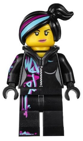 LEGO The Movie Wyldstyle Minifigure with Hoodie Down | Authentic LEGO