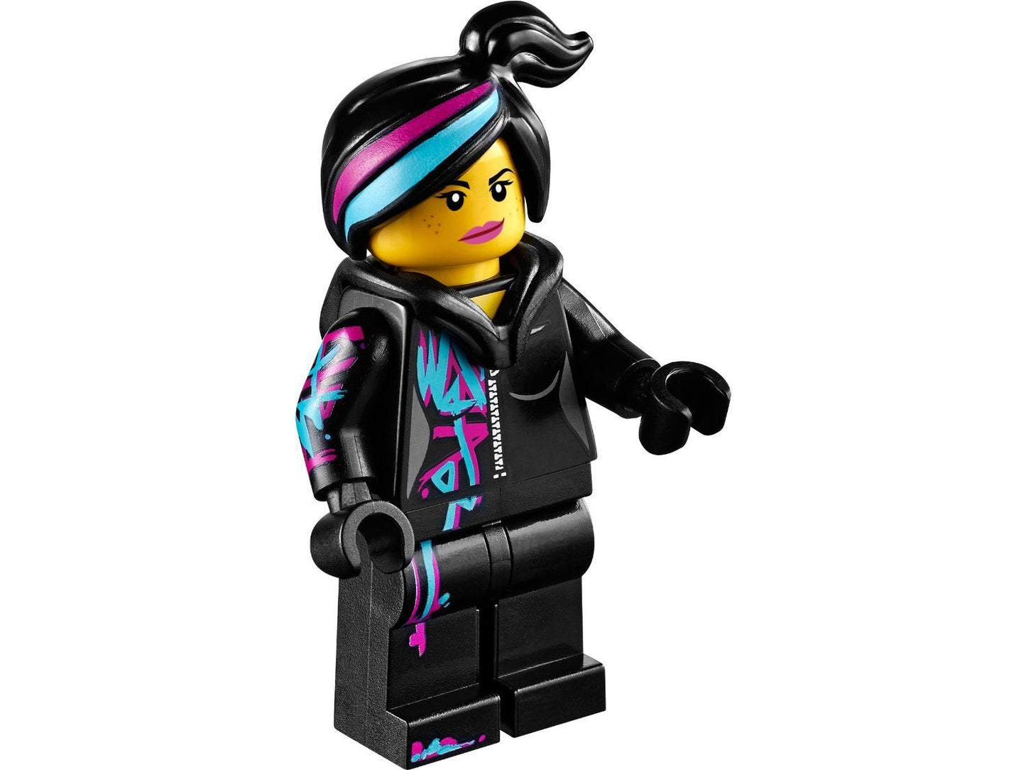 LEGO The Movie Wyldstyle Minifigure with Hoodie Down | Authentic LEGO