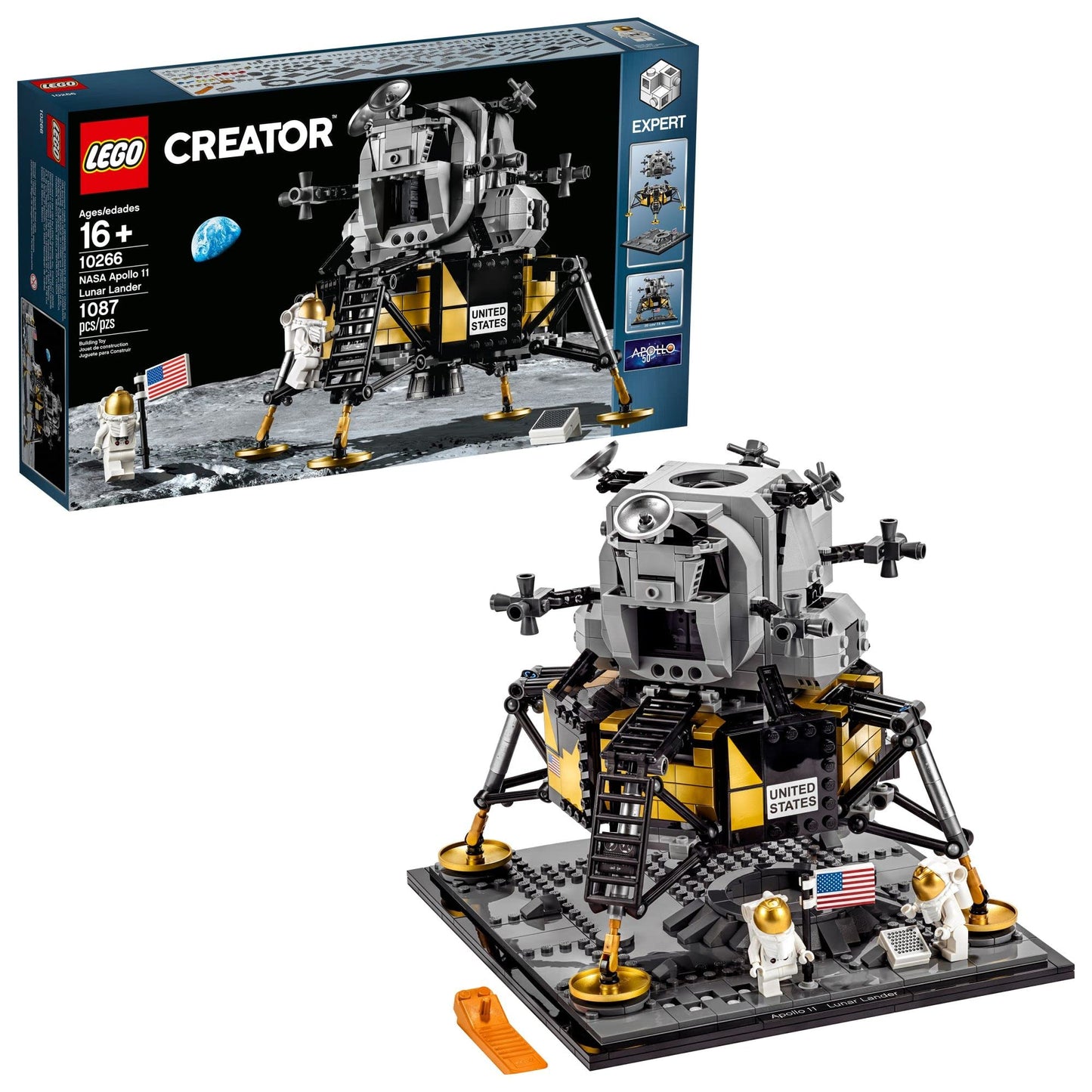 LEGO Creator Expert NASA Apollo 11 Lunar Lander 10266 – 1087 Pieces | Ages 16+