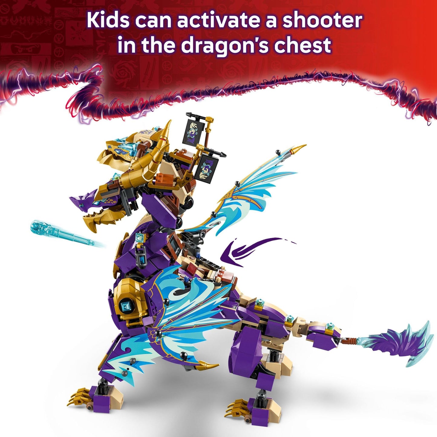 LEGO NINJAGO Arc Dragon of Focus 71836 – 869-Piece Battle Set with 8 Minifigures (Ages 9+)