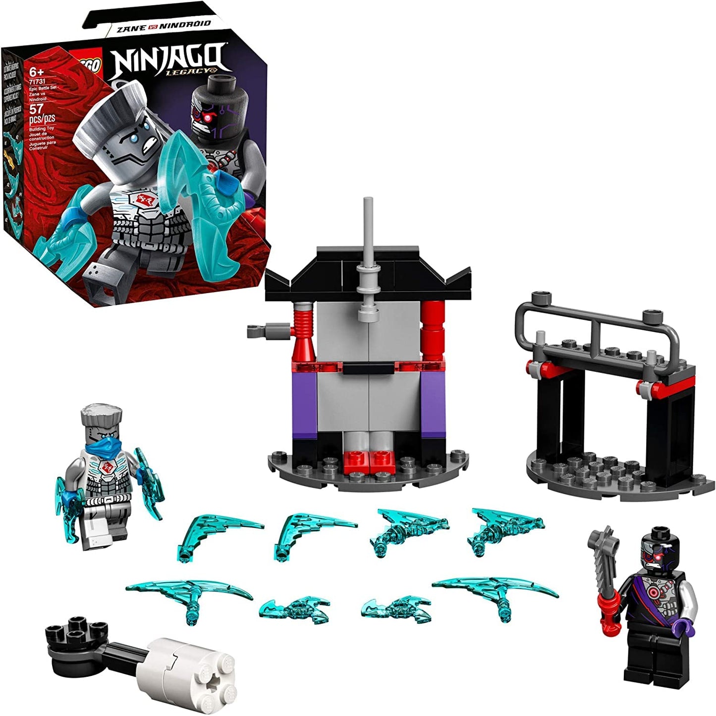 LEGO NINJAGO Epic Battle Set 71731: Zane vs Nindroid (56 Pieces)