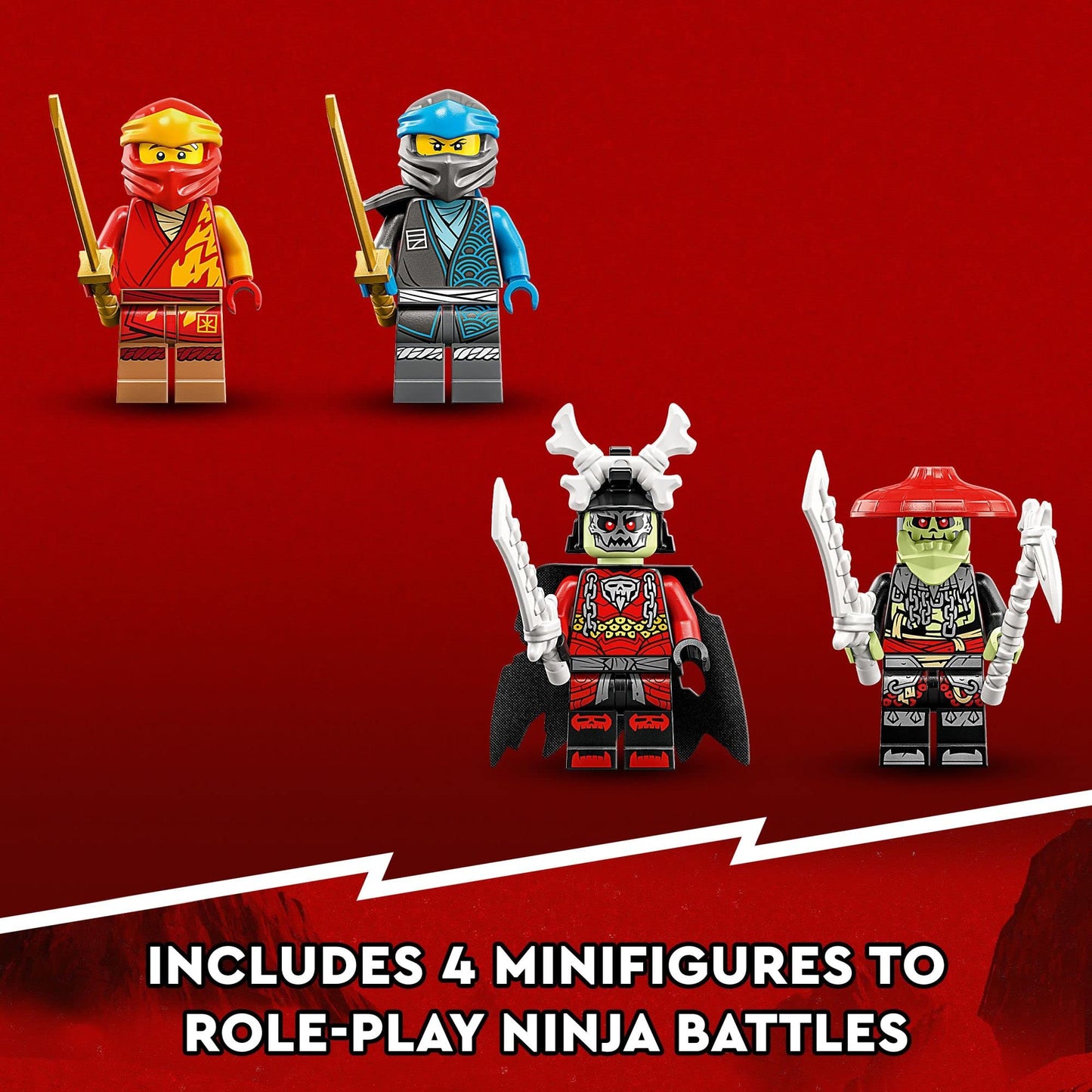 LEGO NINJAGO Kai’s Mech Rider EVO 71783 – Upgradable Ninja Motorbike & Minifigures