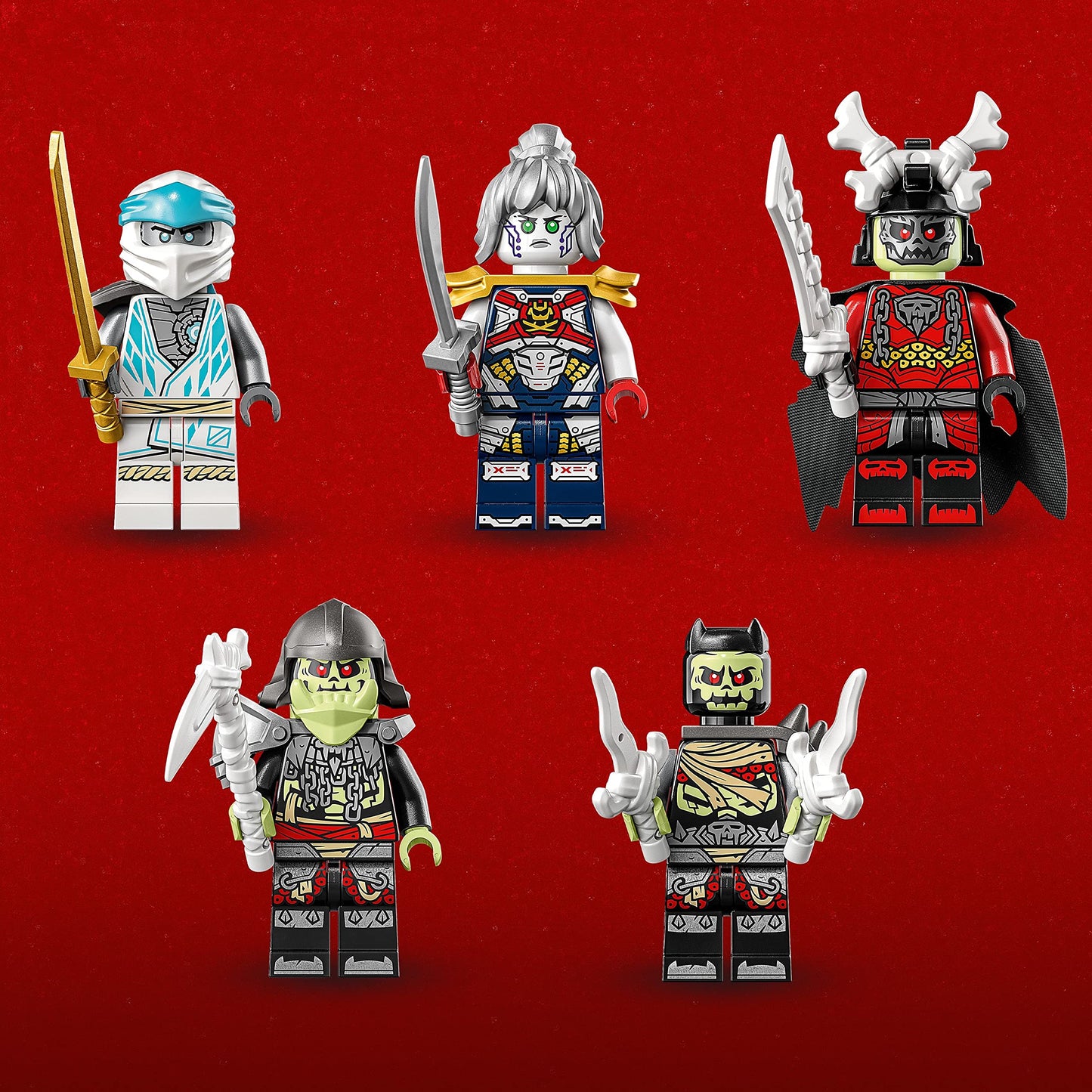 LEGO NINJAGO Zane's Ice Dragon Creature 71786 — 2-in-1 Dragon Toy with 5 Minifigures
