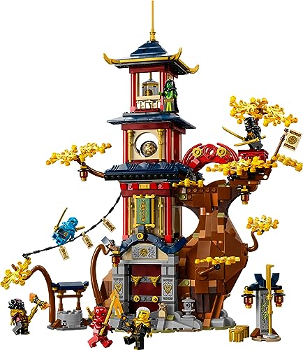 LEGO NINJAGO Temple of the Dragon Energy Cores 71795 | 1,029-Piece Ninja Temple Playset with 6 Minifigures