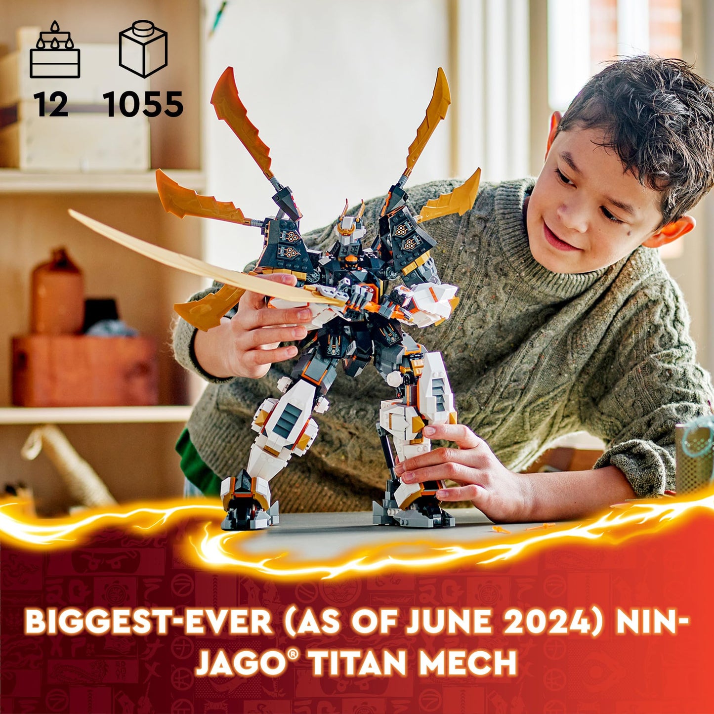 LEGO NINJAGO Cole’s Titan Dragon Mech 71821 – Giant Battle Mech