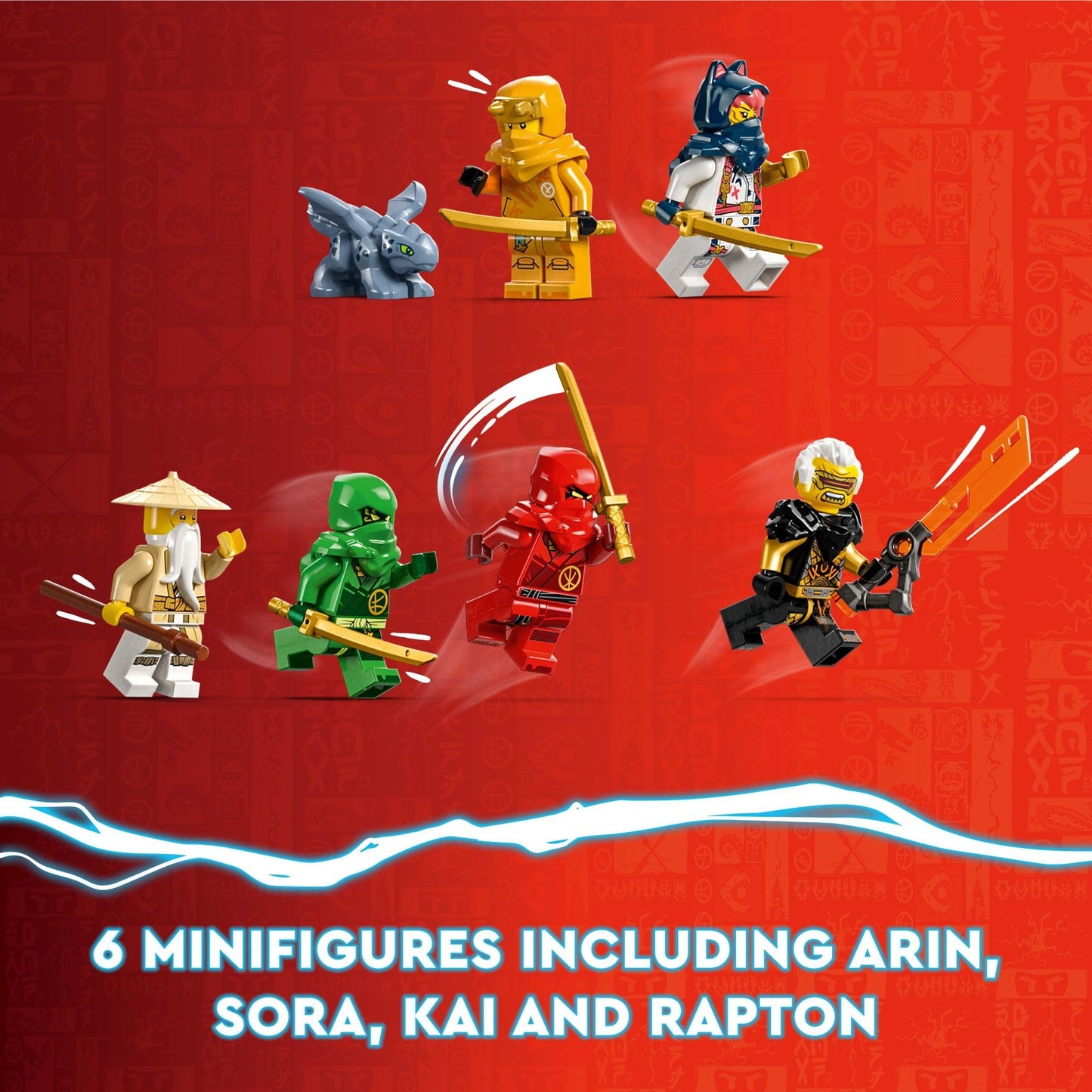 LEGO NINJAGO Destiny’s Bounty 71797 – Race Against Time Airship with Dragons & 6 Minifigures