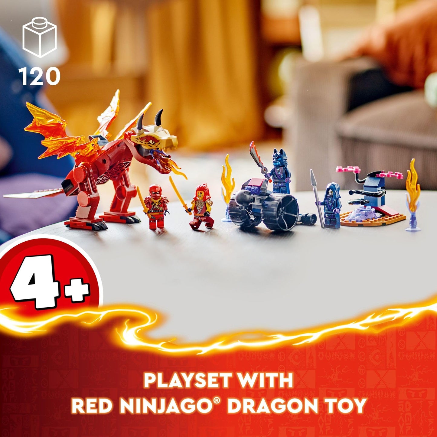 LEGO NINJAGO Kai’s Source Dragon Battle 71815 – Buildable Dragon & 4 Ninja Figures (Ages 4+)