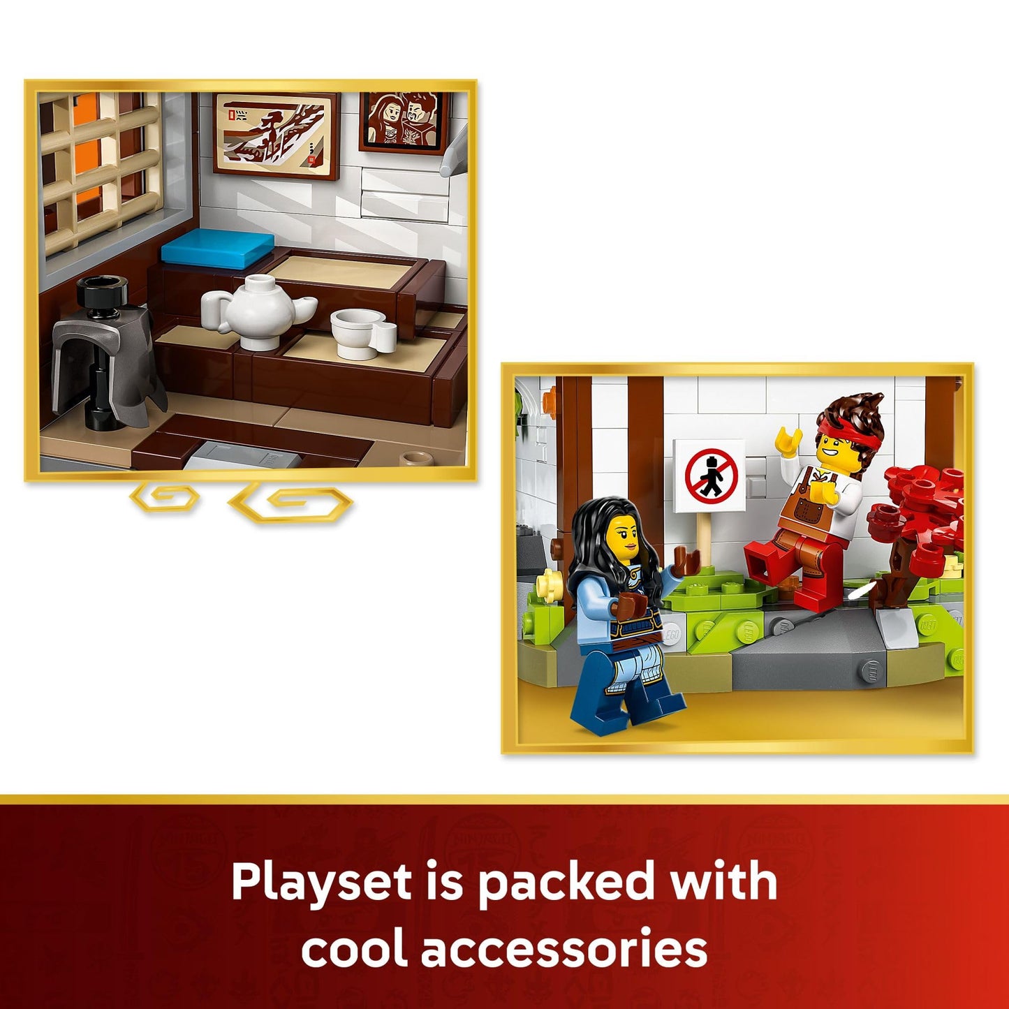 LEGO NINJAGO Four Weapons Blacksmith 15th Anniversary (71858) – Earth Master + 6 Minifigures