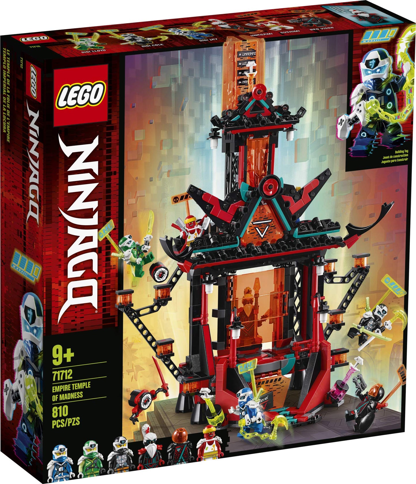 LEGO NINJAGO Empire Temple of Madness 71712 – 810 Pieces Ninja Temple Building Kit