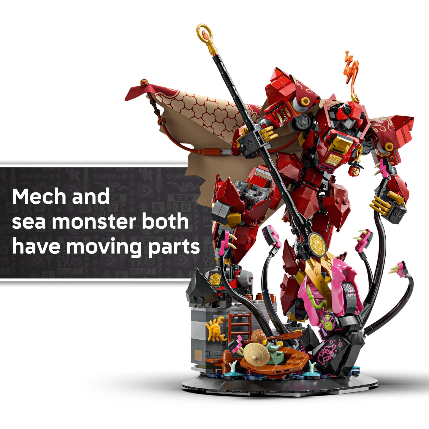 LEGO NINJAGO Fire Knight Mech (71846) – 996-Piece Set for Teens 14+ | Kai Minifigure