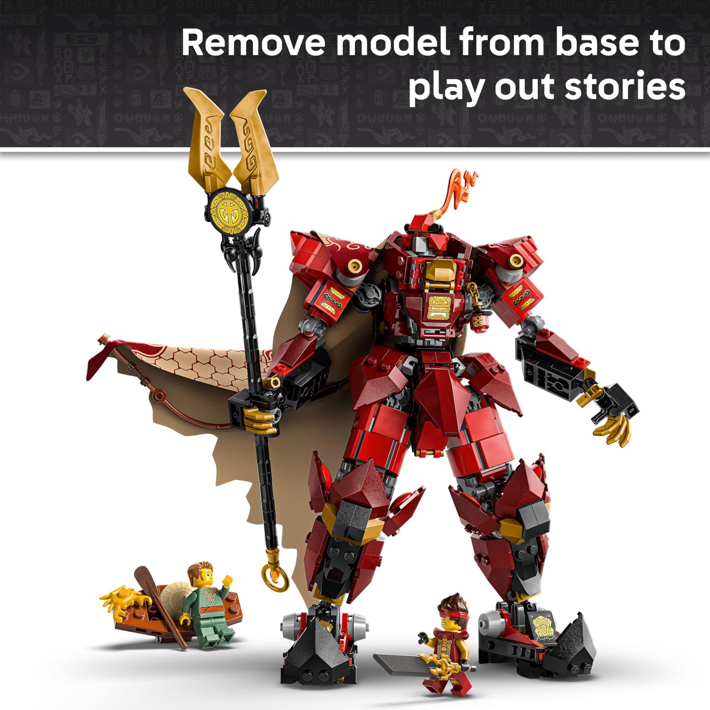 LEGO NINJAGO Fire Knight Mech (71846) – 996-Piece Set for Teens 14+ | Kai Minifigure