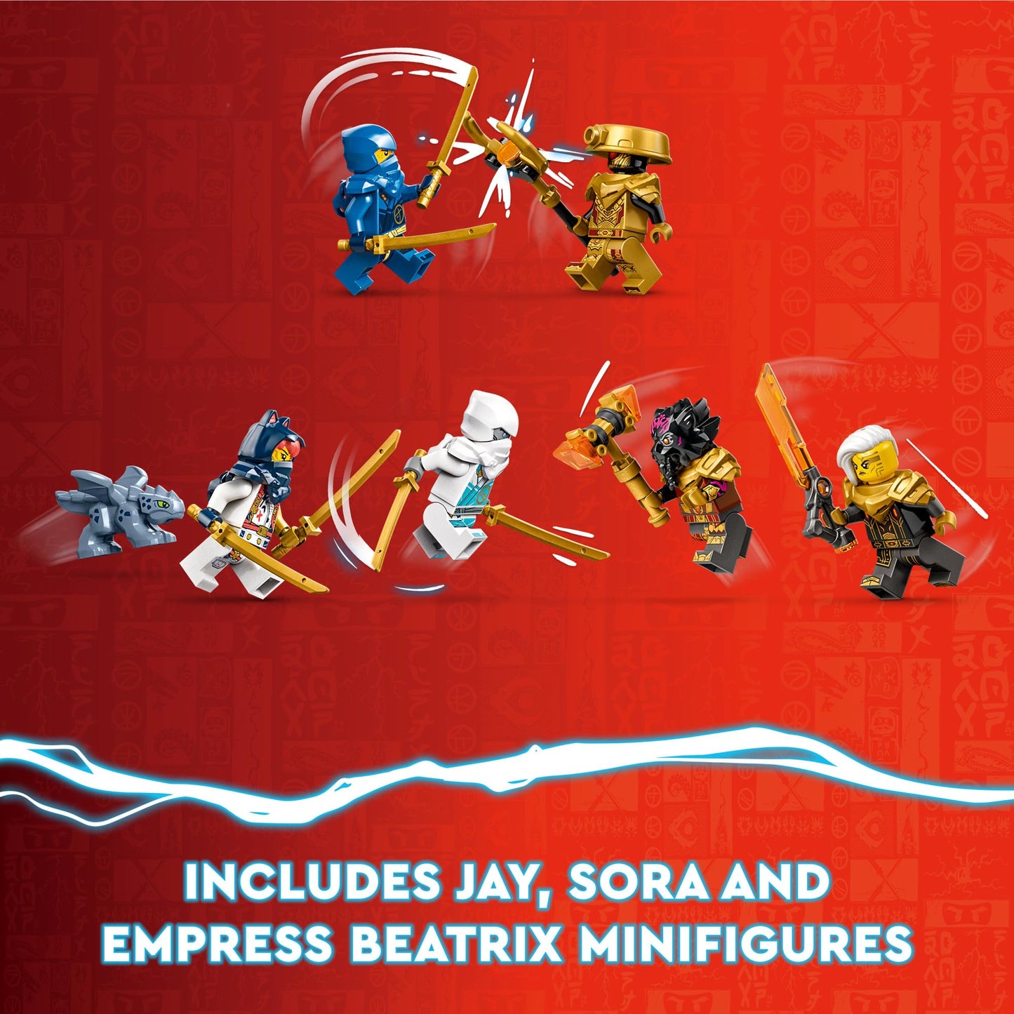 LEGO NINJAGO Elemental Dragon vs The Empress Mech 71796 – 1,038-Piece Building Set with 6 Minifigures