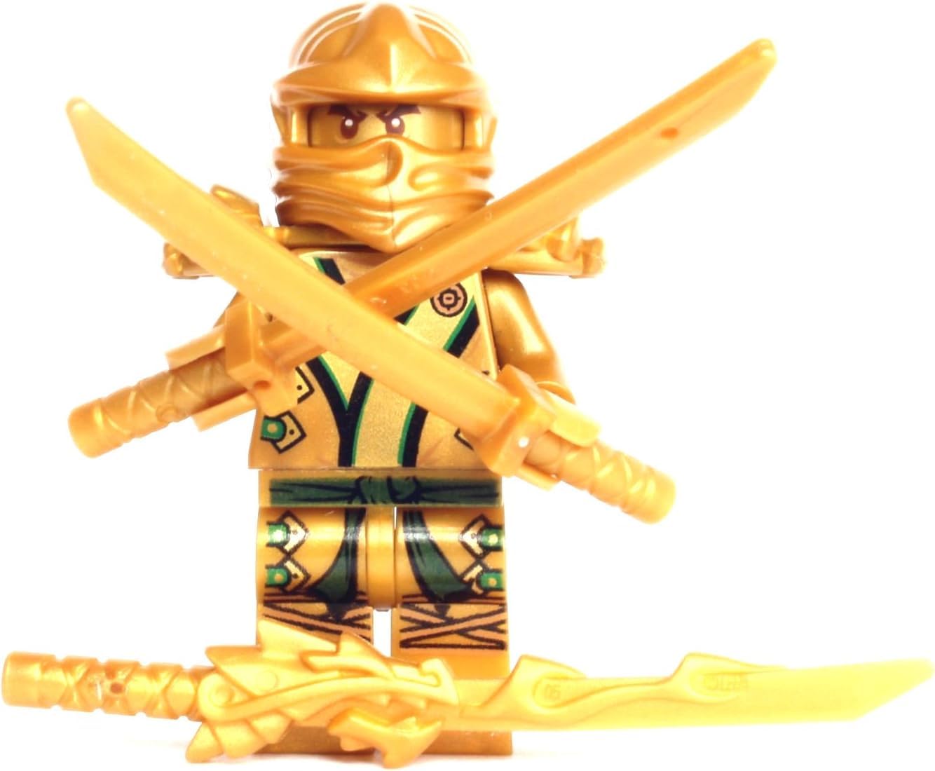 LEGO Ninjago GOLD Ninja with 3 Weapons | Collectible Mini Figure